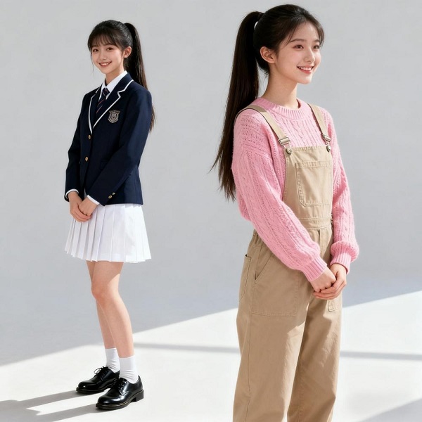 定制校服與日常常服對(duì)比 定制校服與日常常服對(duì)比