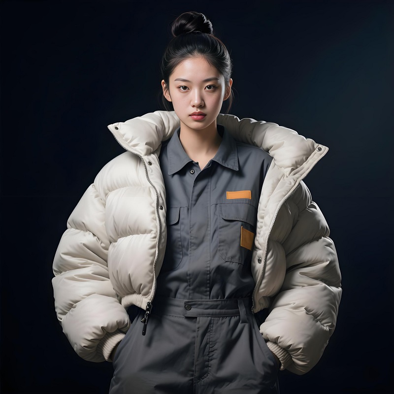 女士泡芙羽絨服定制企業(yè)工服 女士泡芙羽絨服定制企業(yè)工服