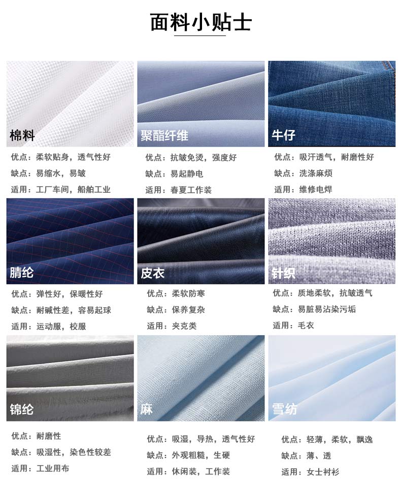 男士工程襯衫面料優(yōu)缺點(diǎn)對(duì)比
