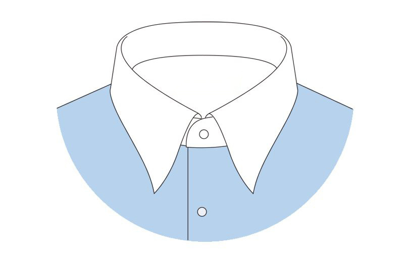 襯衫領型之長尖領