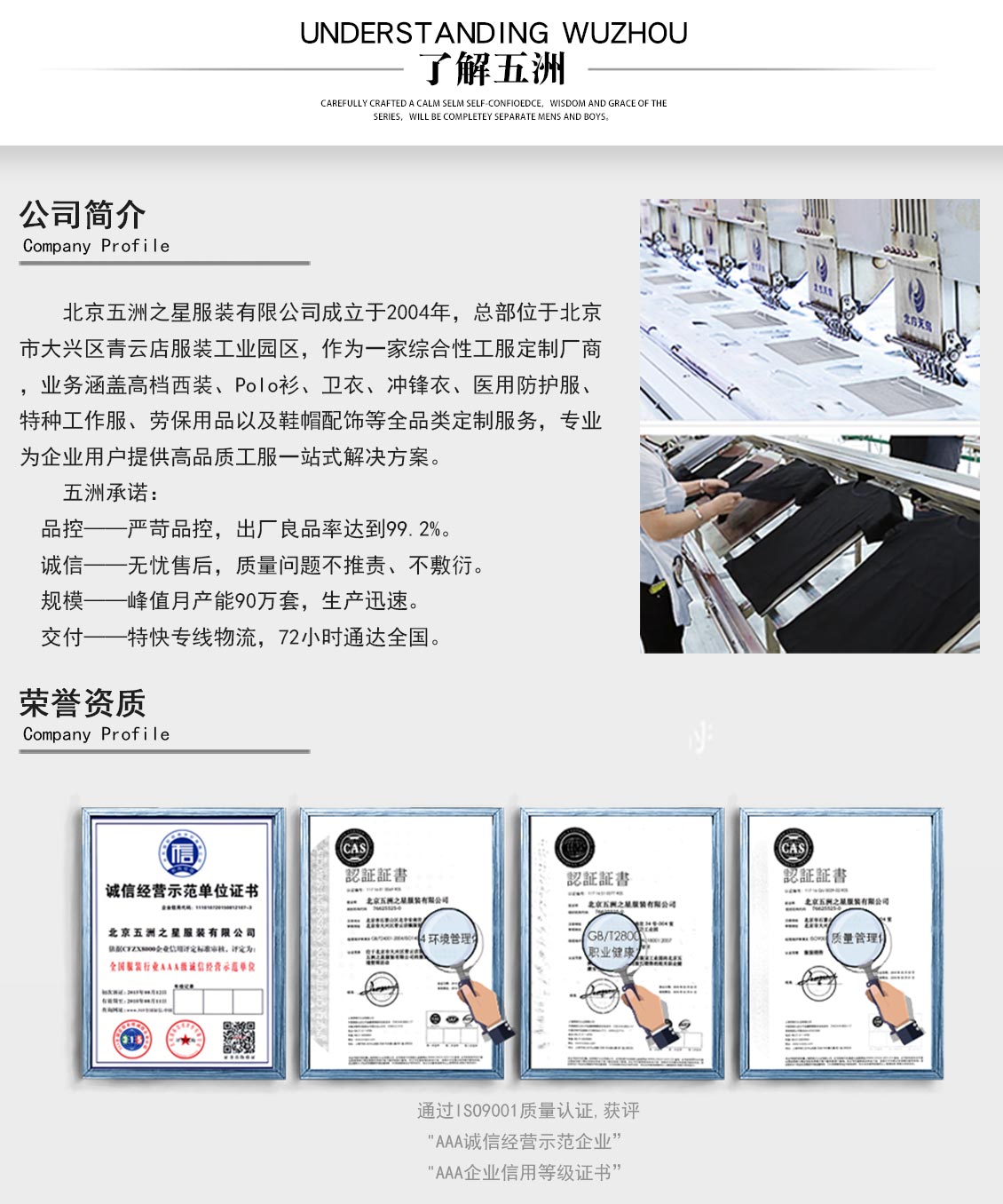 車間防靜電潔凈工作服—五洲之星