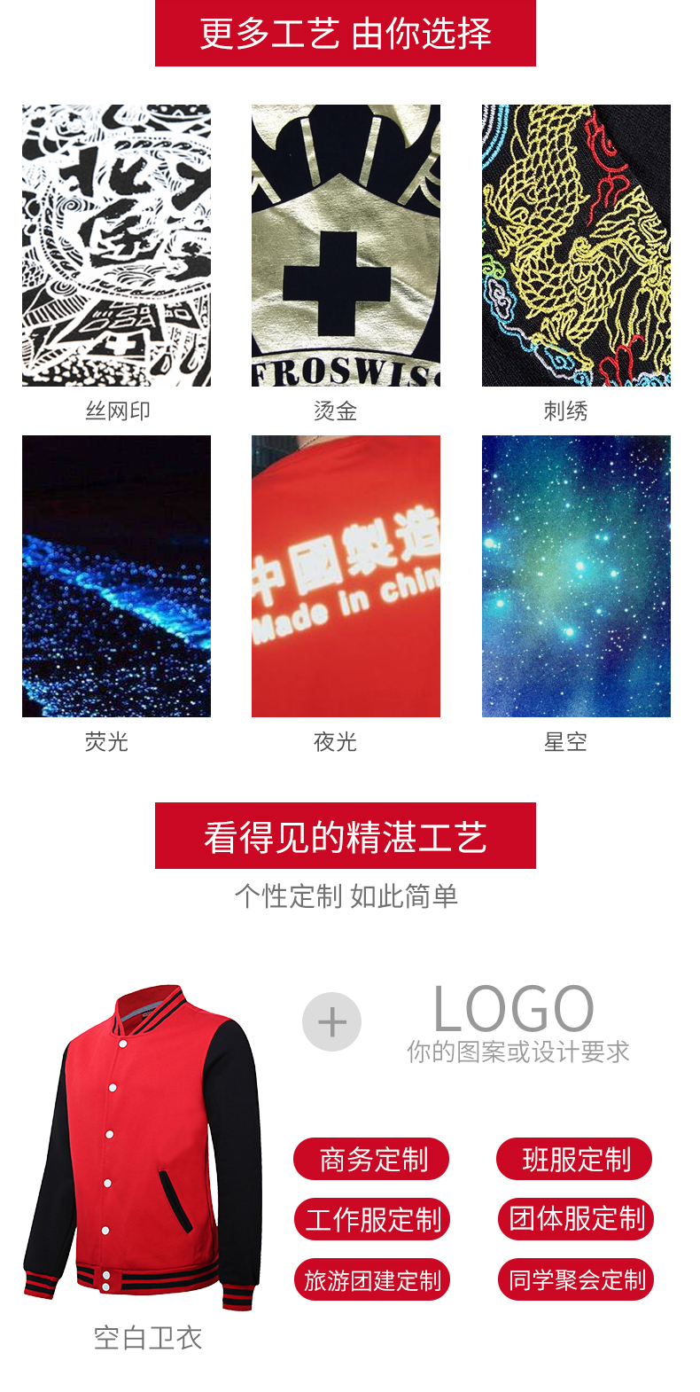 餐飲商超店員工作服印制logo效果圖展示